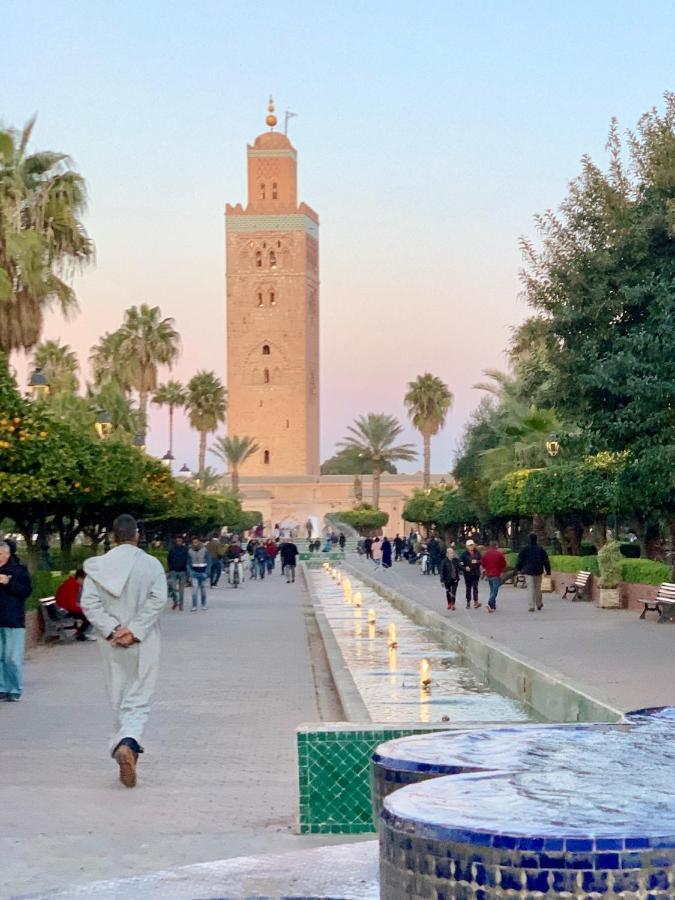 Authentic Moroccan Charm Apartment In Marrakech Terrace Marrakesch Exterior foto