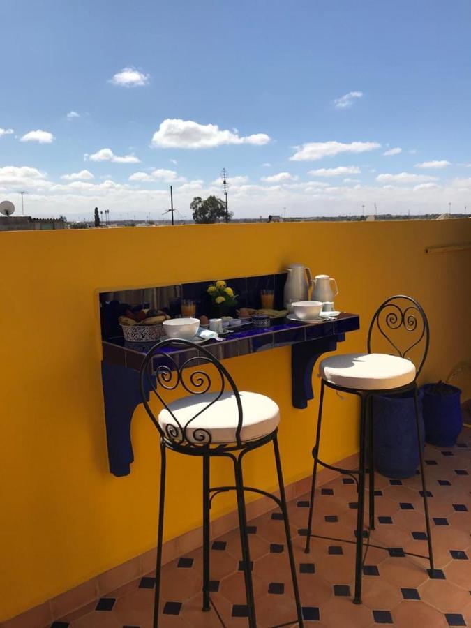 Authentic Moroccan Charm Apartment In Marrakech Terrace Marrakesch Exterior foto